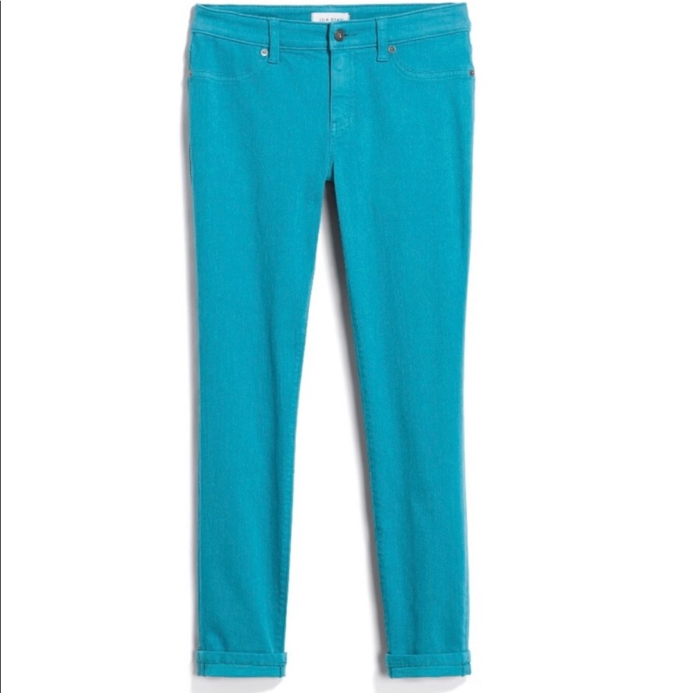 Lila Ryan Teal Ankle Skinny Jeans 27